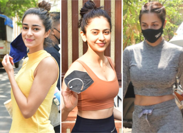 Malaika Arora in sports bra and mini shorts adds co-ord fashion to sexy gym  look. See pics - India Today