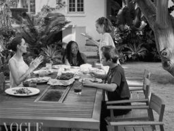 Angelina Jolie gives a rare glimpse of her children in the cover shoot for British Vogue at her $24.5 million mansion 