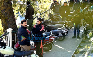 On the sets of the movie Badhaai Do