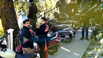On the sets of the movie Badhaai Do