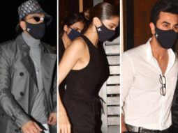 Ranveer Singh, Deepika Padukone and Ranbir Kapoor are matching in Louis Vuitton masks worth Rs. 25k
