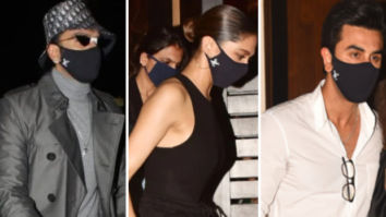Ranveer Singh, Deepika Padukone and Ranbir Kapoor are matching in Louis Vuitton masks worth Rs. 25k