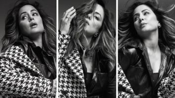 Hina Khan sets winter fashion goals in black leather dress and Rs. 12k trenchcoat