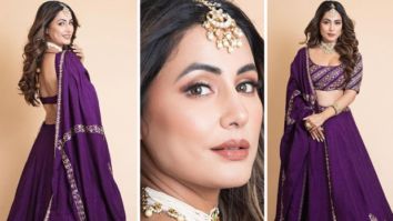 Hina Khan’s purple lehenga worth Rs. 96,800 is a must-have for the wedding season wardrobe