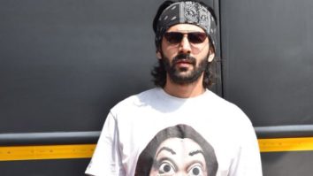 Kartik Aaryan spotted as he shoots for a brand