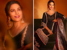 Madhuri Dixit exudes royalty in shades of black Manish Malhotra attire for Dance Deewane