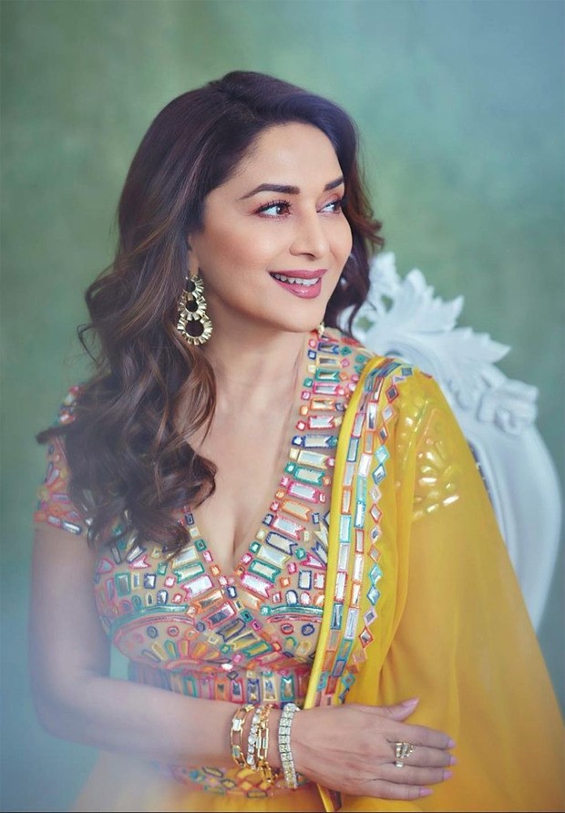 Madhuri Dixit Is Epitome Of Beauty In Yellow Lehenga As She Begins Shooting For Dance Deewane