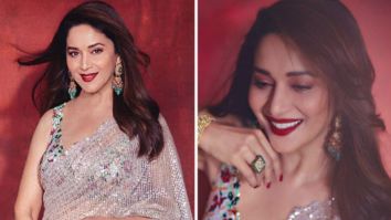 Madhuri Dixit’s scintillating ivory sequin saree is perfect for the wedding season Madhuri Dixit’s scintillating ivory sequin saree is perfect for the wedding season
