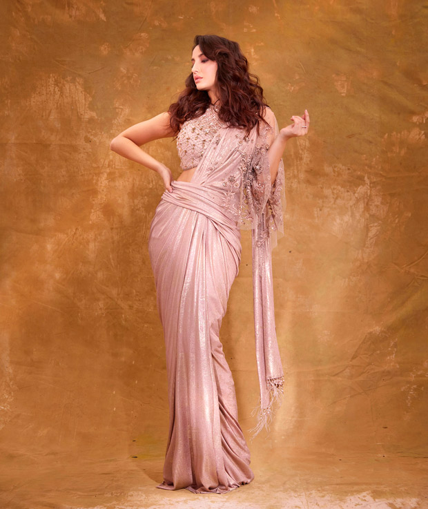 Nora Fatehi steals the limelight in Tarun Tahiliani x Goenka India embroidered saree worth Rs. 69, 900 during Bigg Boss 14 finale