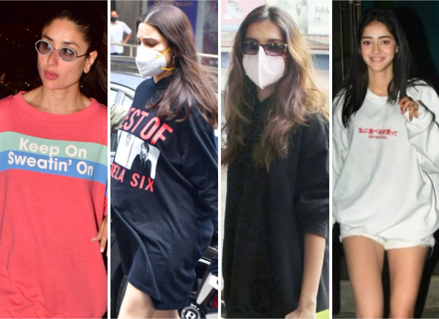 Oversized hoodie trend taking over Kareena Kapoor Khan, Anushka Sharma, Tara Sutaria, Ananya Panday's wardrobe