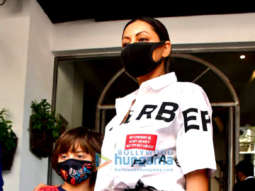 Photos: Gauri Khan and son AbRam Khan snapped at Tori in Bandra