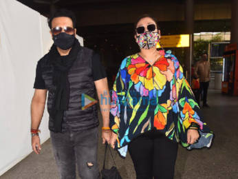 Photos: Govinda and Sunita Ahuja snapped at the airport