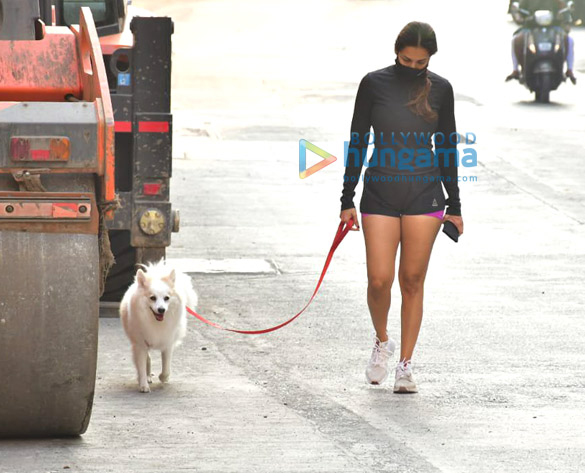 photos malaika arora spotted with her pet for morning walk 5