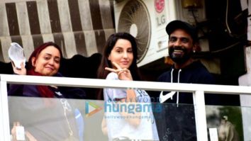 Photos: Nora Fatehi spotted at Remo D’Souza’s office in Andheri