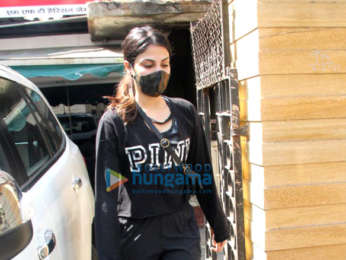 Photos: Rhea Chakraborty spotted at a gym in Bandra