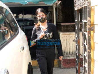 Photos: Rhea Chakraborty spotted at a gym in Bandra