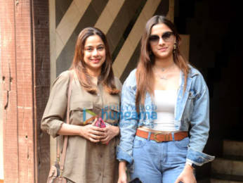 Photos: Saiee Manjrekar spotted with her mom at a gym in Juhu