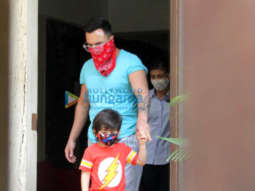 Photos: Saif Ali Khan and Taimur Ali Khan spotted in Bandra