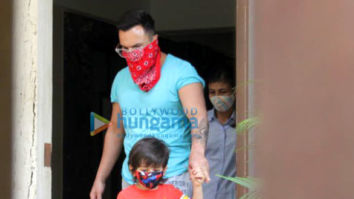 Photos: Saif Ali Khan and Taimur Ali Khan spotted in Bandra