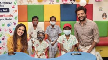 Genelia and Riteish Deshmukh spend time with kids at the Tata Memorial Hospital on 20th International Childhood Cancer Day Genelia and Riteish Deshmukh spend time with kids at the Tata Memorial Hospital on 20th International Childhood Cancer Day