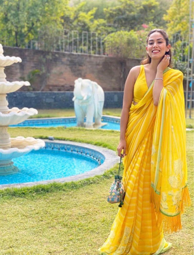 Shahid Kapoor’s wife Mira Rajput is a ray of sunshine in Rs. 35,000 Anita Dongre yellow saree 