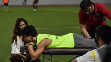 Tiger Shroff gets injured during a football match, ladylove Disha Patani stays by his side