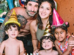 Sunny Leone and Daniel Weber celebrate their twins Asher and Noah’s third birthday