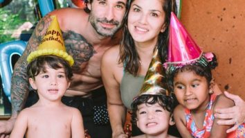Sunny Leone and Daniel Weber celebrate their twins Asher and Noah’s third birthday