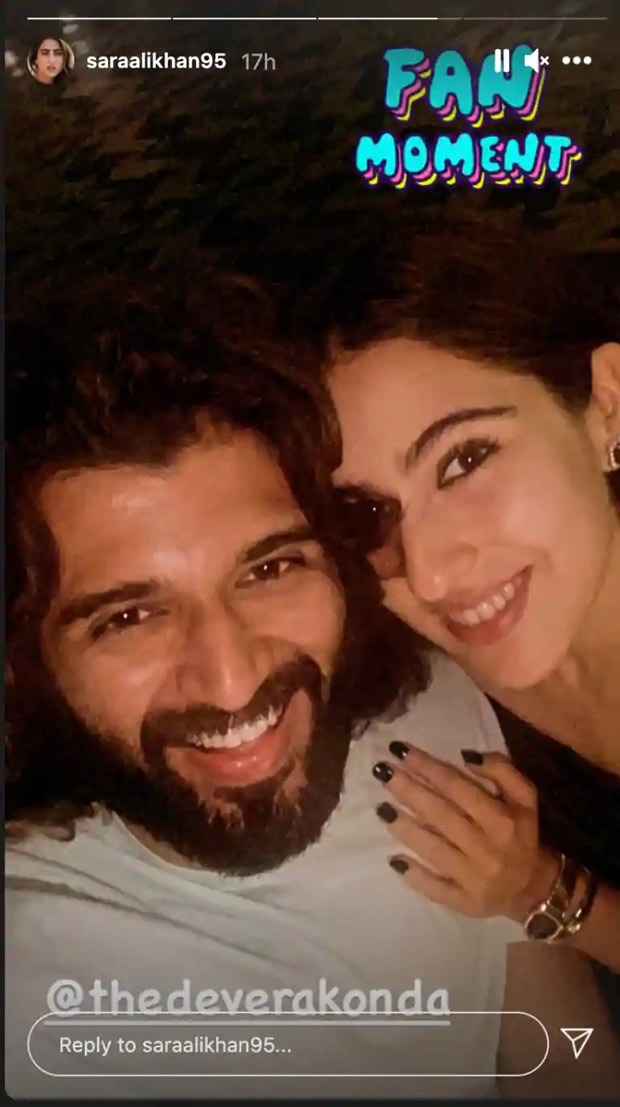 Sara Ali Khan has her fan moment with Vijay Deverakonda