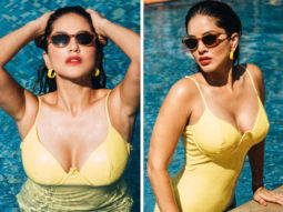Sunny Leone sets the temperature soaring in yellow swimsuit 