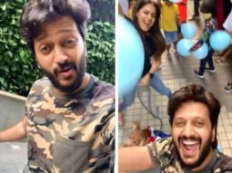 Riteish Deshmukh and Genelia D’souza celebrate their pet dog’s birthday with viral ‘Pawri Ho Rahi Hai’ trend 