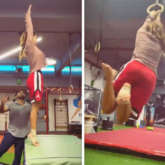 Disha Patani gives serious fitness goals while practicing gymnastics, watch video