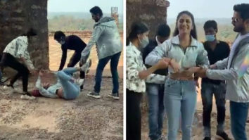 Priya Prakash Varrier has a nasty fall as she shoots a romantic song with Nithiin; watch