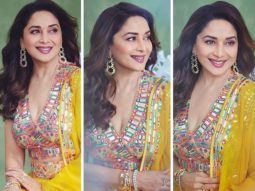 Madhuri Dixit is epitome of beauty in yellow lehenga as she begins shooting for Dance Deewane