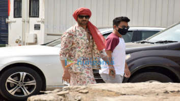 On the sets of the movie Bhool Bhulaiyaa 2