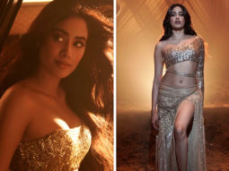 Janhvi Kapoor looks smokin’ hot in fiery gold crop top and thigh-slit skirt in ‘Nadiyon Paar’ song from Roohi