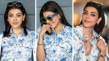 Kajal Aggarwal aces monotone trend with print-on-print powersuit worth Rs. 24,800 for Mosagallu promotions