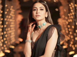 Kriti Kharbanda stuns in black organza saree worth Rs. 59,900 for Pulkit Samrat’s brother’s wedding