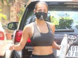 Malaika Arora spotted outside her residence at Bandra