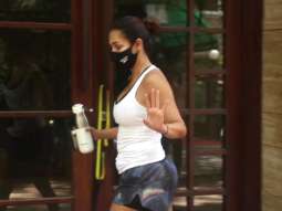 Malaika Arora spotted outside her residence in Bandra