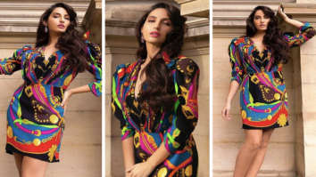Nora Fatehi’s stunning multicoloured Versace dress is worth Rs. 2.3 lakhs
