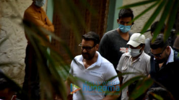 Photos: Ajay Devgn spotted at shoot location in Bandra