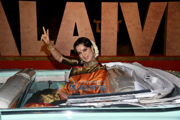 photos kangana ranaut snapped at the trailer launch of thalaivi in jw marriott 5