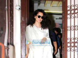 Photos: Kangana Ranaut spotted at a dubbing studio in Bandra