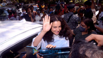 Photos: Kangana Ranaut spotted at a dubbing studio in Bandra