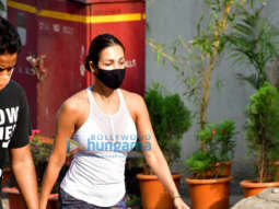 Photos: Malaika Arora and Mandira Bedi spotted during their morning walk