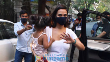 Photos: Neha Dhupia spotted with her daughter in Bandra