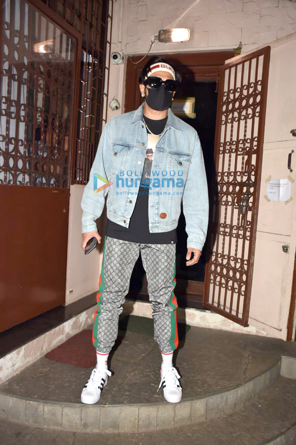 photos ranveer singh spotted at a dubbing studio in bandra 1