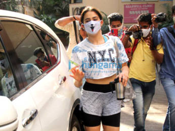 Photos: Sara Ali Khan snapped at the gym in Santacruz