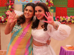 Ridhi Dogra of The Married Woman graces the sets of Kundali Bhagya and Kumkum Bhagya
